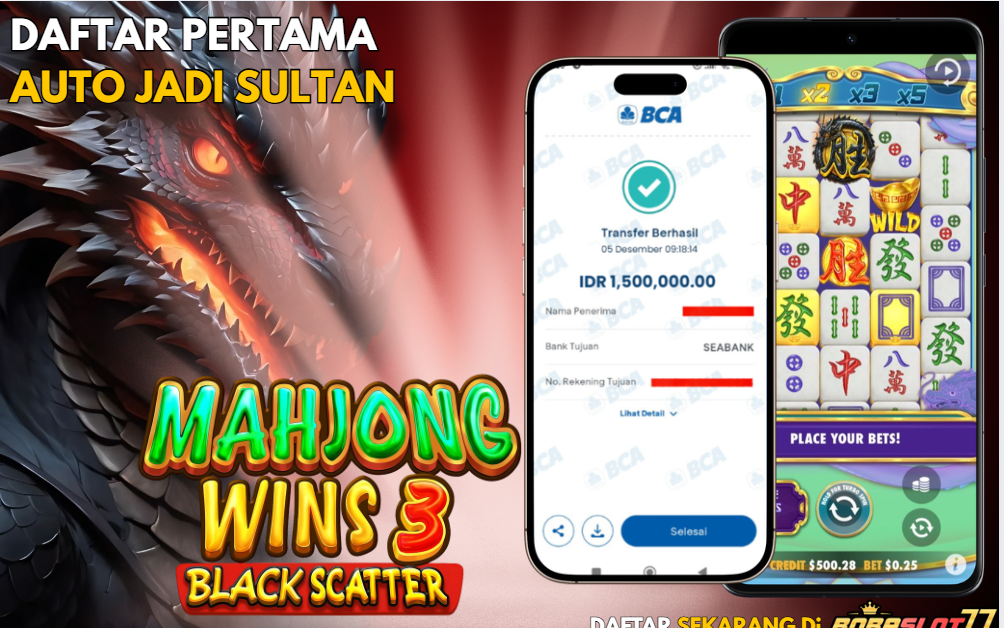 Selamat kepada user id : ha***o Wede Rp 1.500.000 di Game MAHJONG WINS 3 PRAGMATIC PLAY Cair Gk Sampe 1 Menit! Menang Mudah di Bobaslot77